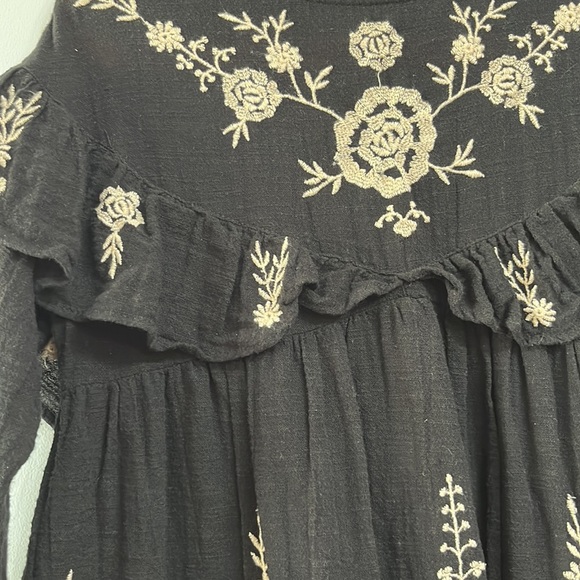 Zara Kids Embroidered Cotton Dress - Picture 9 of 12